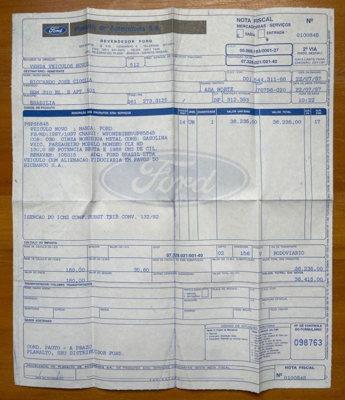 Mondeo - Foto #4 do anúncio à venda de Carro clássico